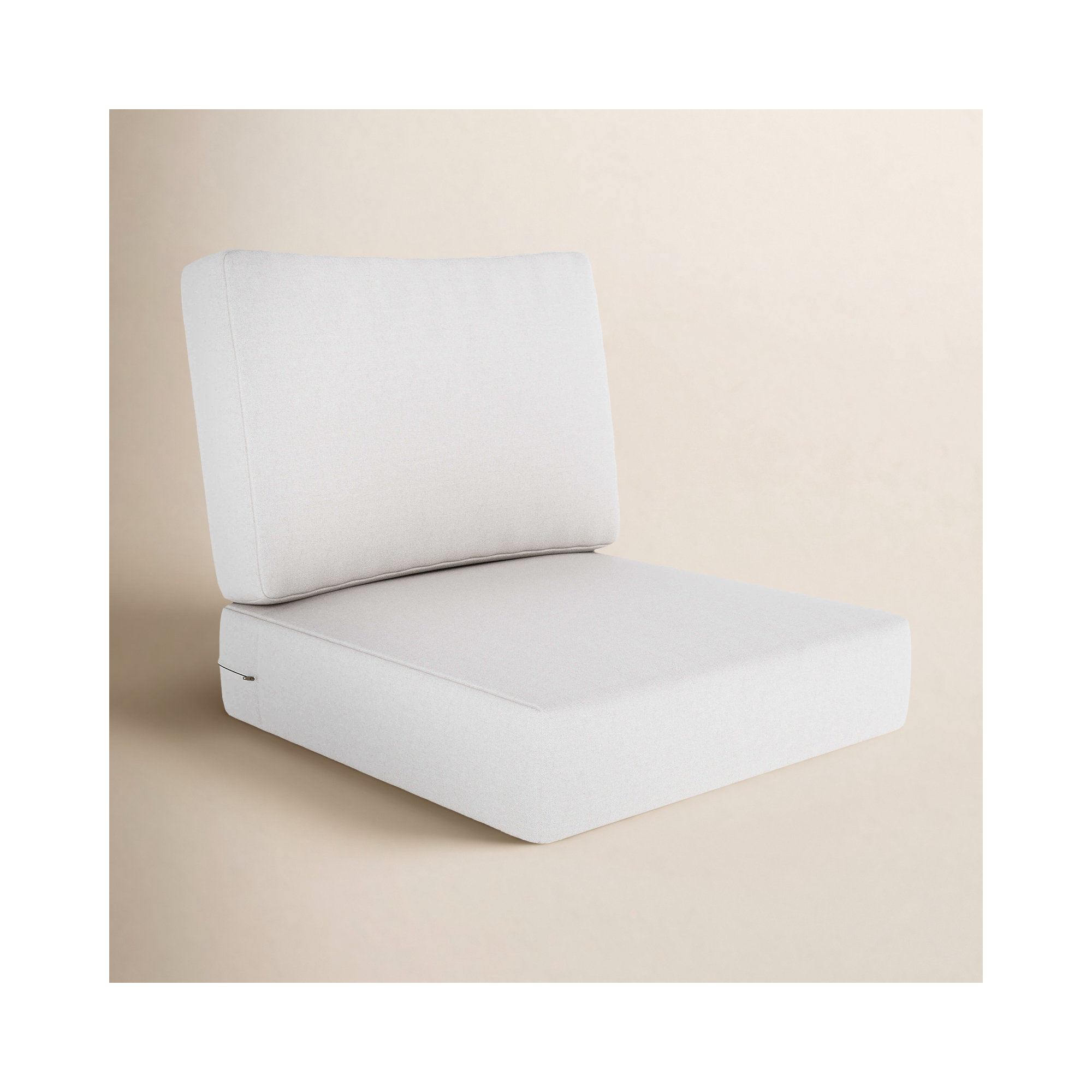 Amala Outdoor Sunbrella® Seat/Back Cushion, 25" W x 25.5" D, Sunbrella® Canvas Natural