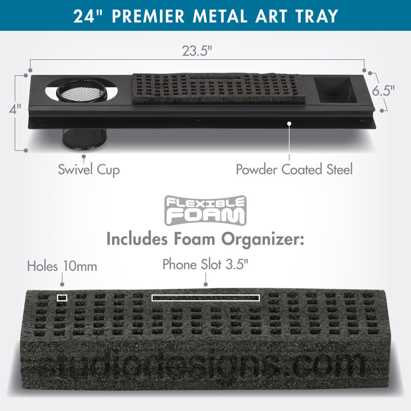 Cray Metal Desk Organizer
