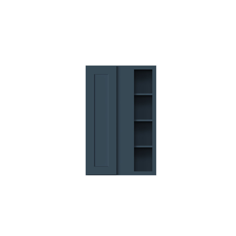 Armoire murale réversible de style Shaker de DL Cabinetry (prête à assembler) l 27 po x H 42 po x P 12 po - Gris Cyber, 42"