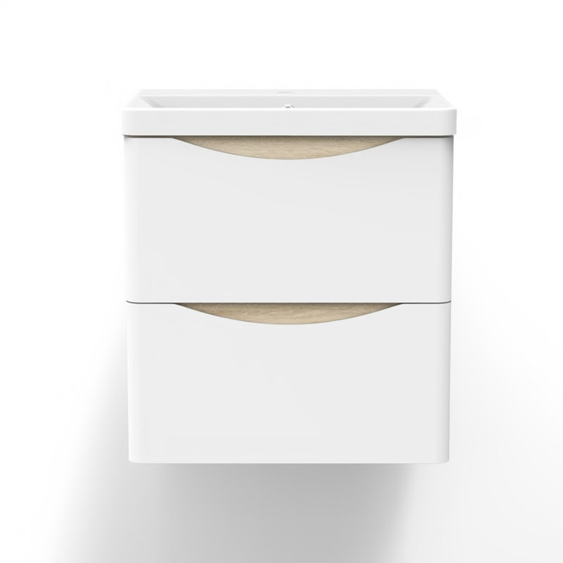 Nilani 495mm Single Bathroom Vanity with Drop In Resin Basin