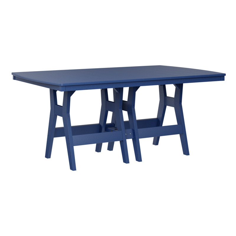 Table de bar rectangulaire 72 po Berlin Gardens Harbor, Bleu pacifique