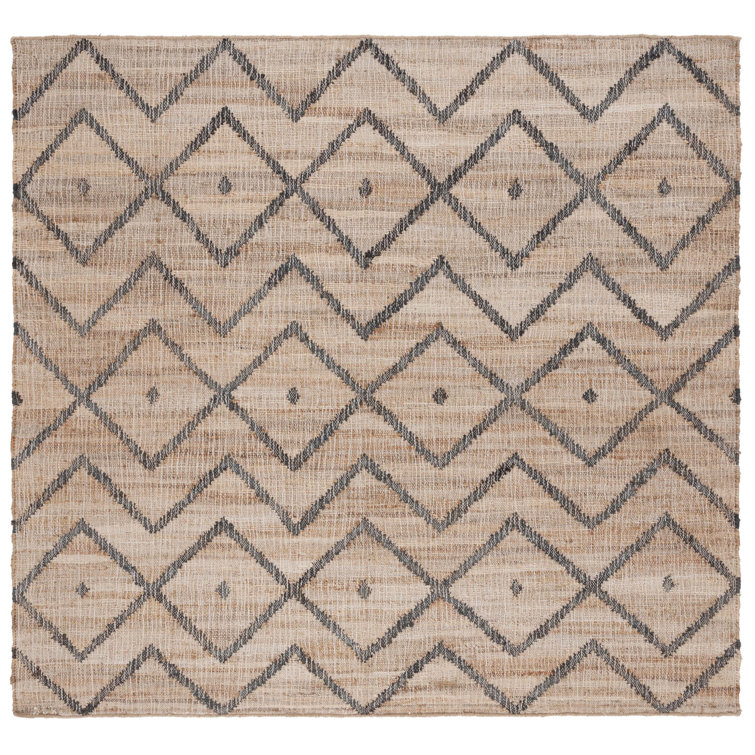 Hawes Hand Loomed Jute, Cotton Geometric Rug