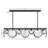 Nala Eight-Light Linear Chandelier w/ Multi-Faceted Optic Crystal Glass-84742414