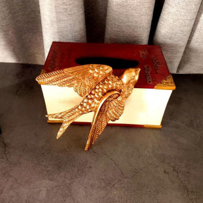 Oiseau, art mural, oiseau, figurine murale, truie, sculpture, résine, décoration suspendue, sculpture flottante sculptée en 3D, truie antique, ornement suspendu (4,72 po x 3,93 po x 1,18 po)