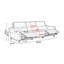 Canapé modulaire orange en similicuir-129381444