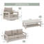 Ensemble de 4 chaises d'extérieur Modern-132791644-132791645