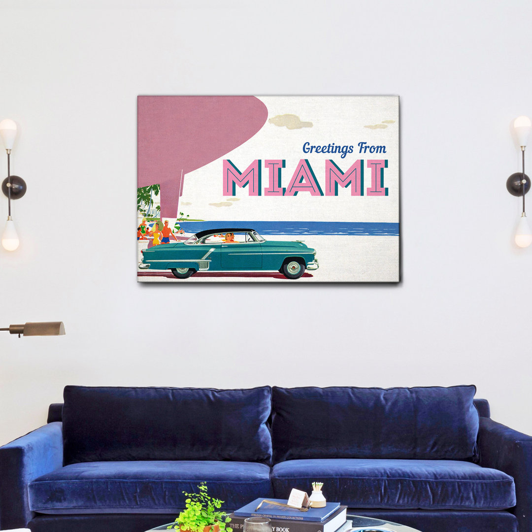 Leinwandbild Saluti da Miami