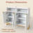 40" Buffet Storage Cabinet With 4 Doors & Adjustable Shelves Anti-tipping Kits