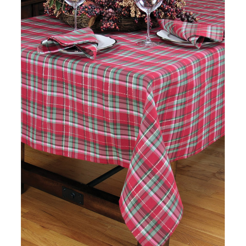 Chemin de table tartan de noël fêtes, L 72 po x l 15 po