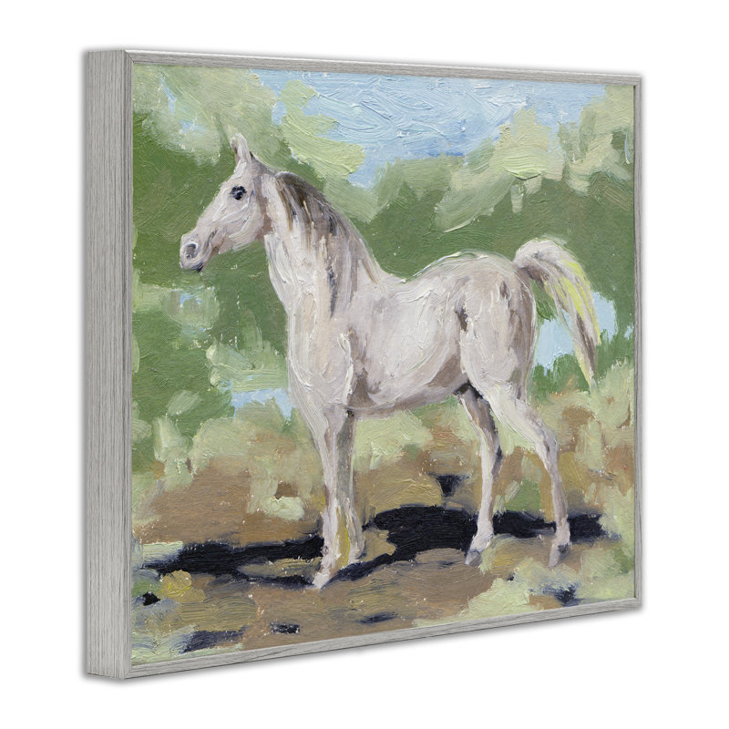 «Giclee Horse» par Melissa Wang, H 24 po x l 30 po, Estampe numérique Farmhouse