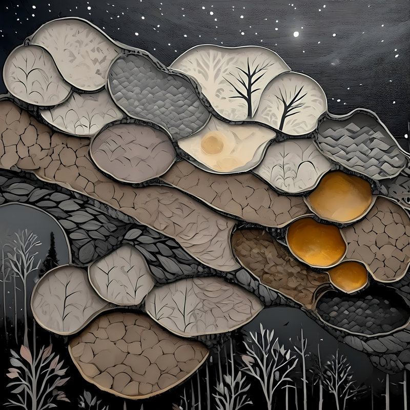 The Journey Beyond, 48" H x 48" W