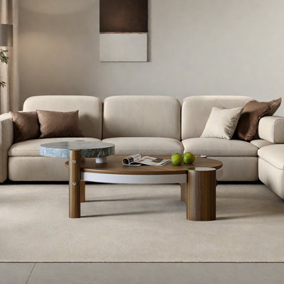 Table basse ronde en bois