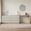 Adjustable Makeup Vanity Table 160-250cm | with Swivel Base & 6 Storage Drawers | Dual-Function as a Study Desk for Bedrooms