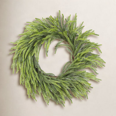 28"D Christmas Greenery PE Dripping Wreath