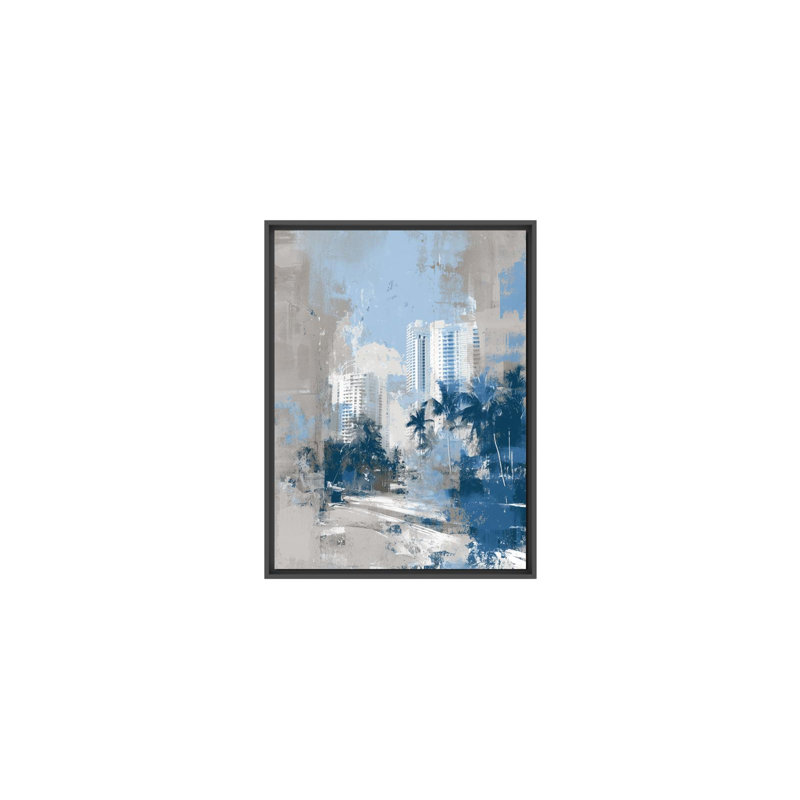Miami in Blue, 30" H x 40" W