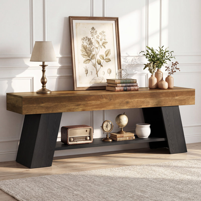 Meuble télé 63 po pour téléviseur de 70 po ou moins avec rangement ouvert