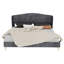 Lit luxueux rembourré en velours avec tête de lit capitonnée, cadre robuste pour le confort et le style, gris-151421600-151421606
