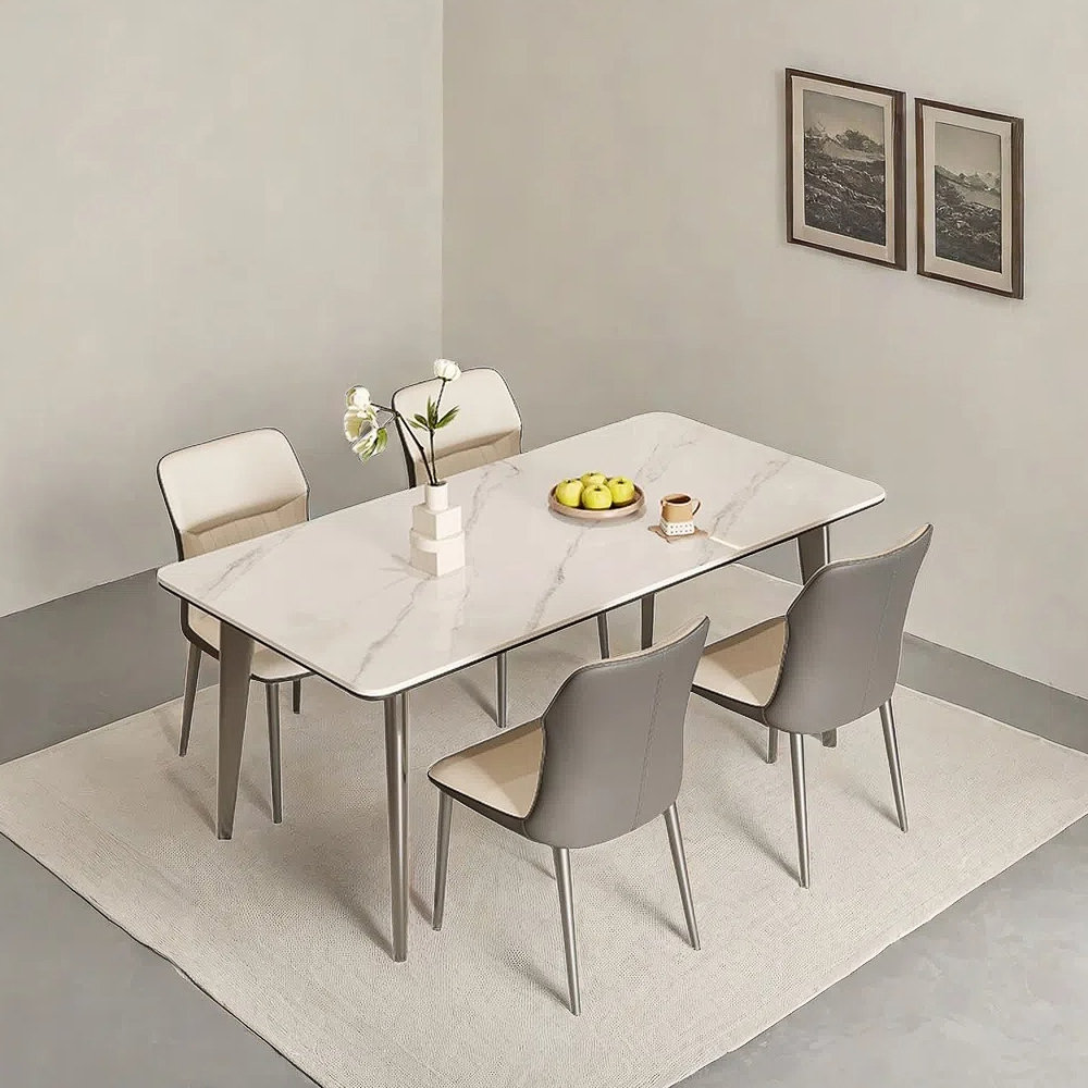 A Bestiary Living Rock plate dining table and chair combination Wayfair