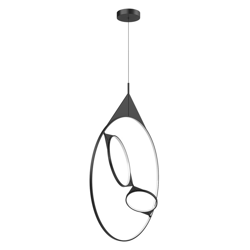 Serif 3 - Light LED Chandelier, 168" H x 36.38" W x 15" D