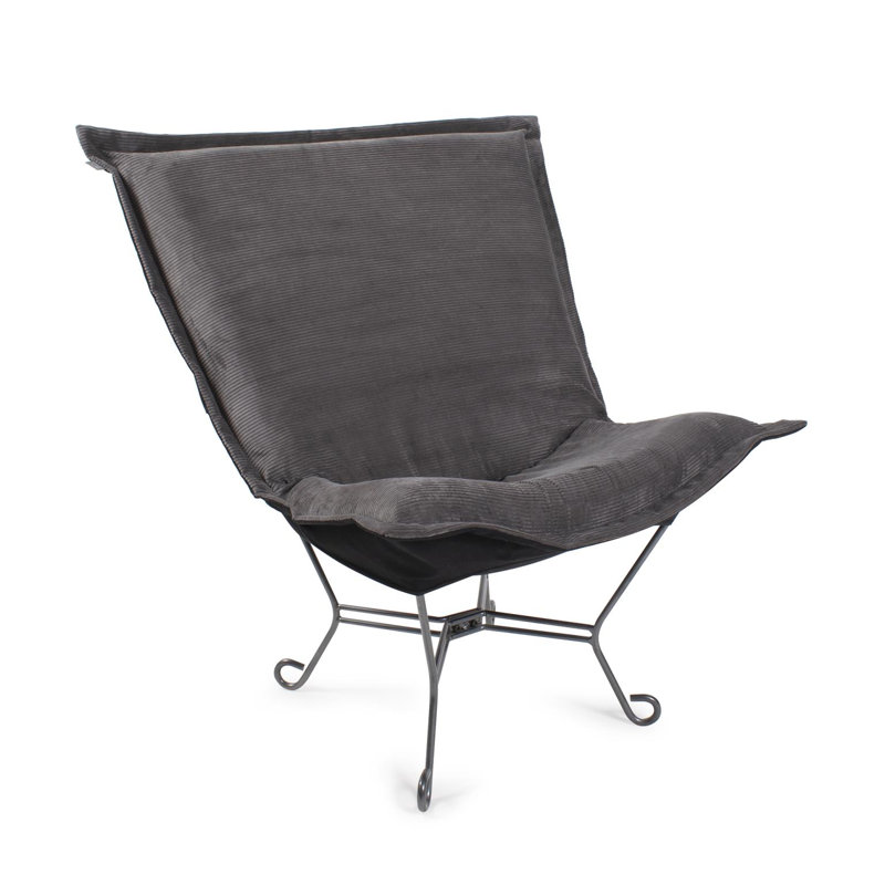 Fauteuil gonflable Pana Charbon/Naturel, Gris anthracite
