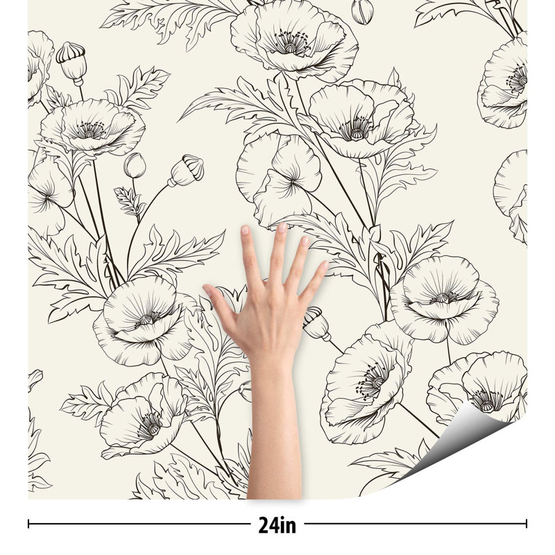 Carreau de papier peint Naviyan, L 102 po x l 24 po