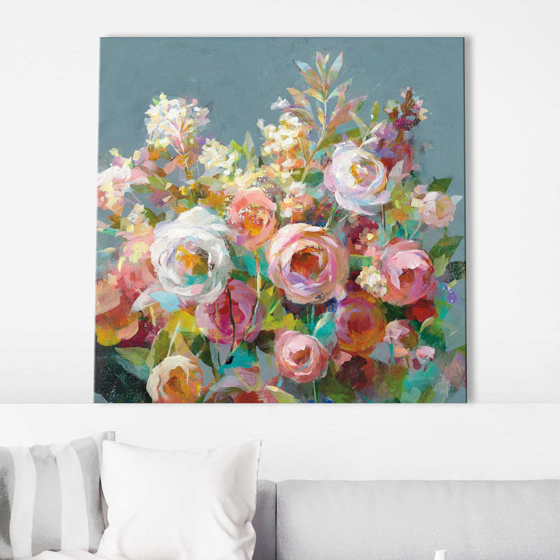 Joy of the Garden Square II - Peinture, H 24 po x l 24 po x P 1,5 po, Toile tendue