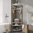 Corner Coat Rack with Shoe Bench Entryway and 6 Double Hooks, Corner Hall Tree - Corner Clothes Rack with Storage Corner Tree with Organizer Shoe Bench Shelf for Entryway, Hallway, Closet-754659874