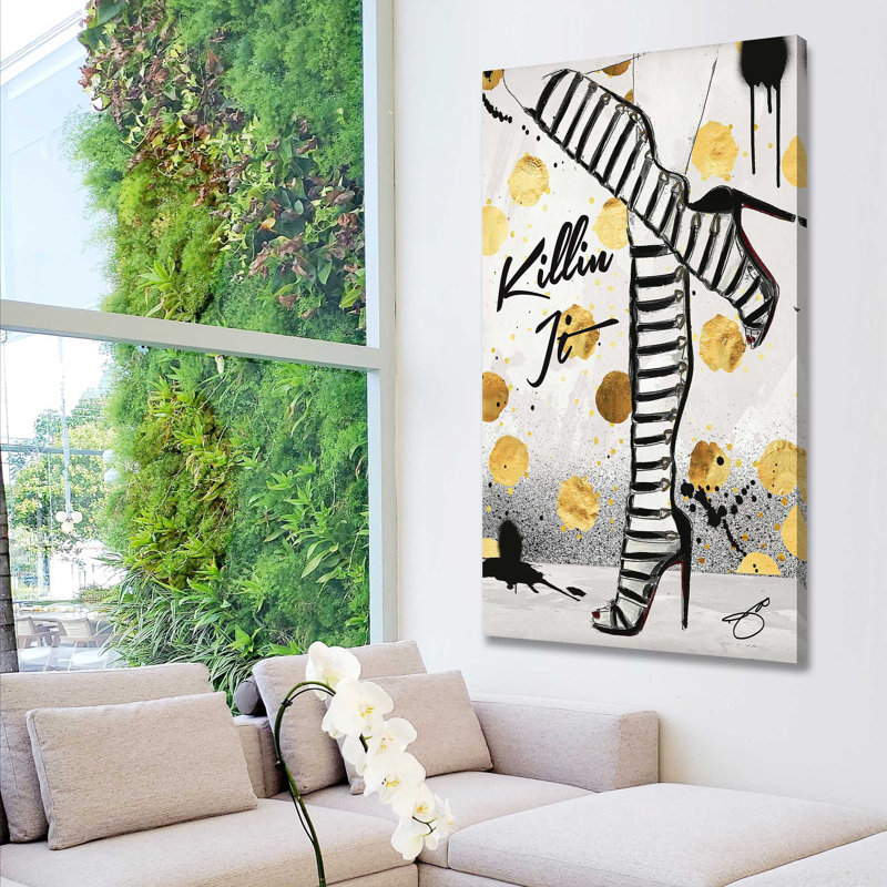 «Killin It (Vertical)» par Jodi - impression, Toile tendue, H 30 po x l 18 po x P 1 po