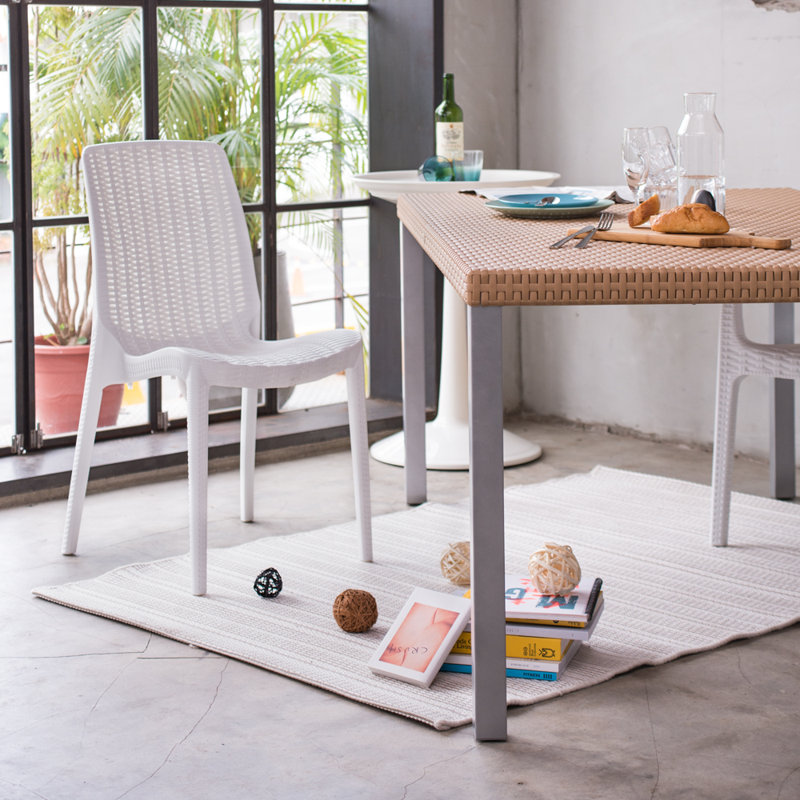 Chaise de salle à manger Rue, Blanc