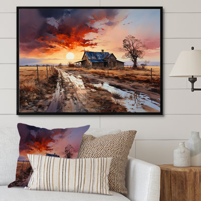 Sunrise Countryside Farm Unveiled II - Farm Wall Art For Living Room