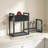 Countertop Shelf Organizer, Pots And Pans Organizer Rack, Pot Lid Holder With 1 Drawer, Pot Lid Organizer Holder With 2 Hooks, For Kitchen, Dining Room-1358073162