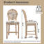 Ensemble de 2 chaises rembourrées à hauteur de comptoir-1281751701