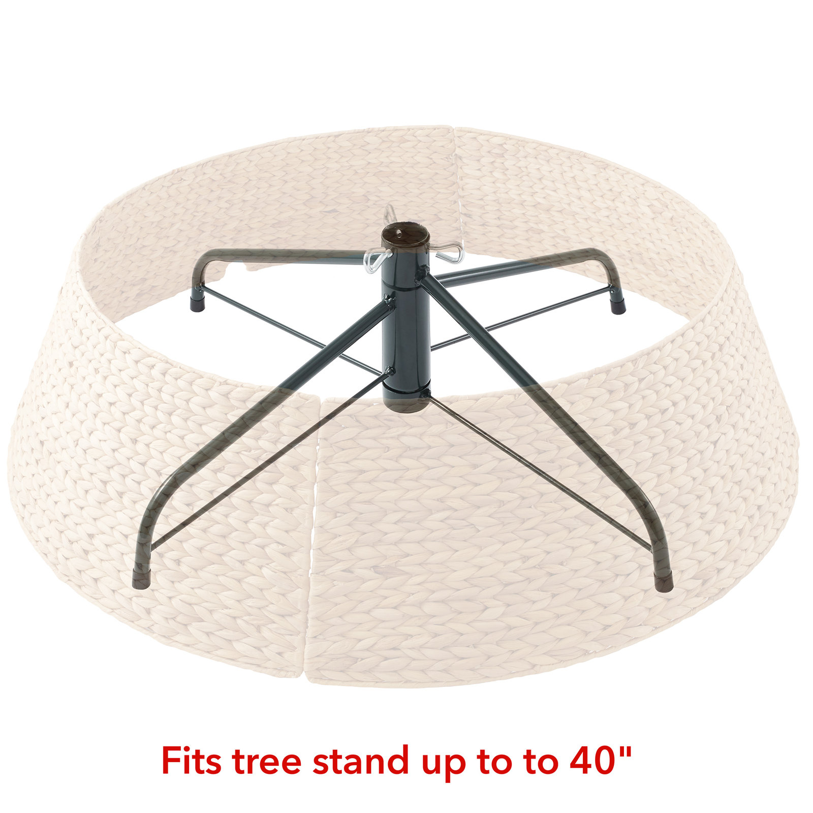Water Hyacinth Tree Collar, Beige, 12" H x 42" W