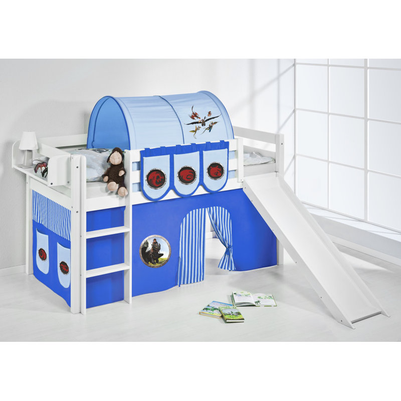 Dragons Mid Sleeper Bed, Blue, Single (3')