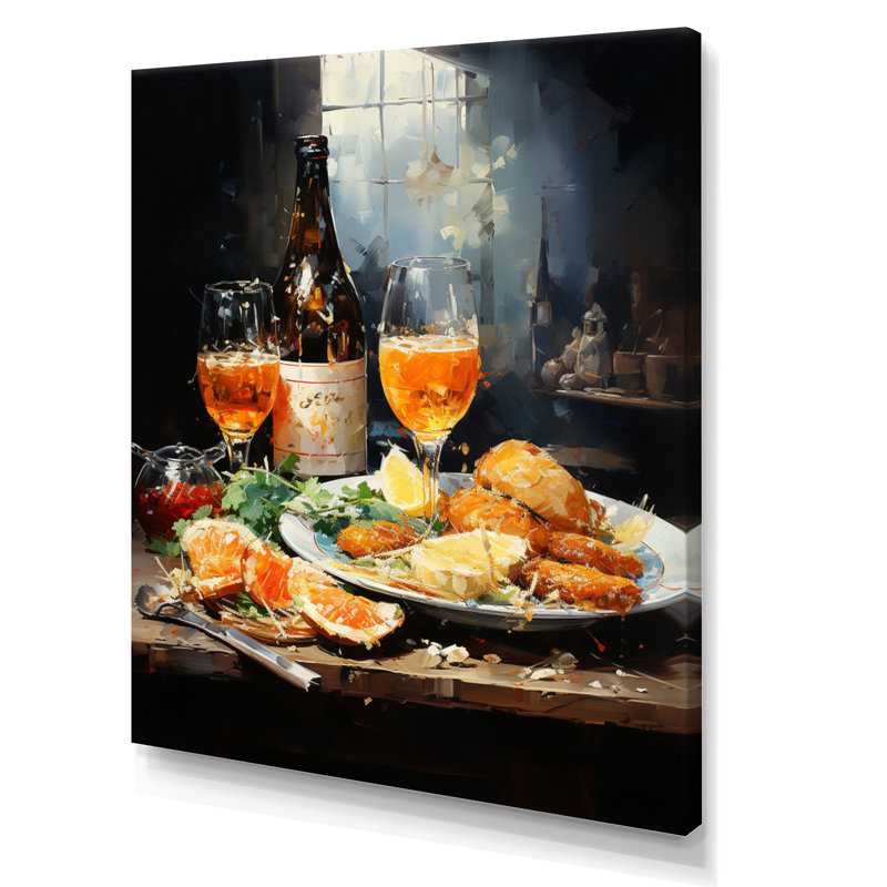 Cimone Food Beer A Festive III, H 32 po x l 16 po x P 1 po, Toile tendue