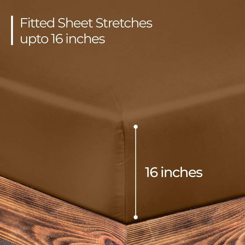 Royale Linens 300 Thread Count 100% Long Staple Combed Cotton Flat Sheet - Super Soft - Top Sheets - Flat Sheet Sold Separately - Breathable, Cool & Crisp Percale Sheets Only 