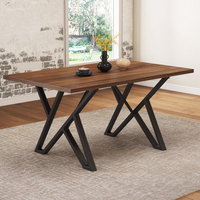 Indoor Dining Table With Metal Legs