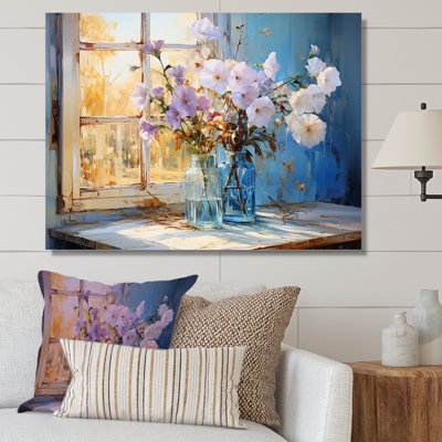 " Morning Glory Farmhouse Vase "