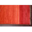 Tapis de couloir rouge en laine noué à la main de conception unique 2 pi 7 po x 12 pi 8 po New Age