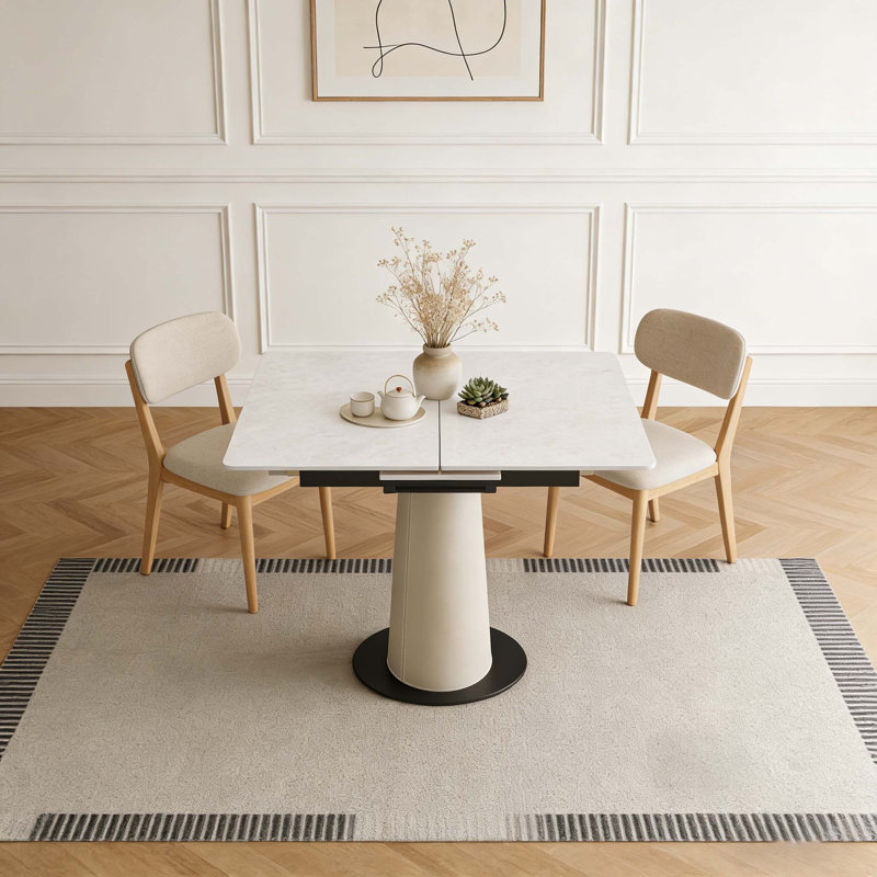 Table de salle à manger escamotable rétractable