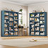 74"h X 59"w 6-tier Large Wood Storage Bookcase (set Of 2)