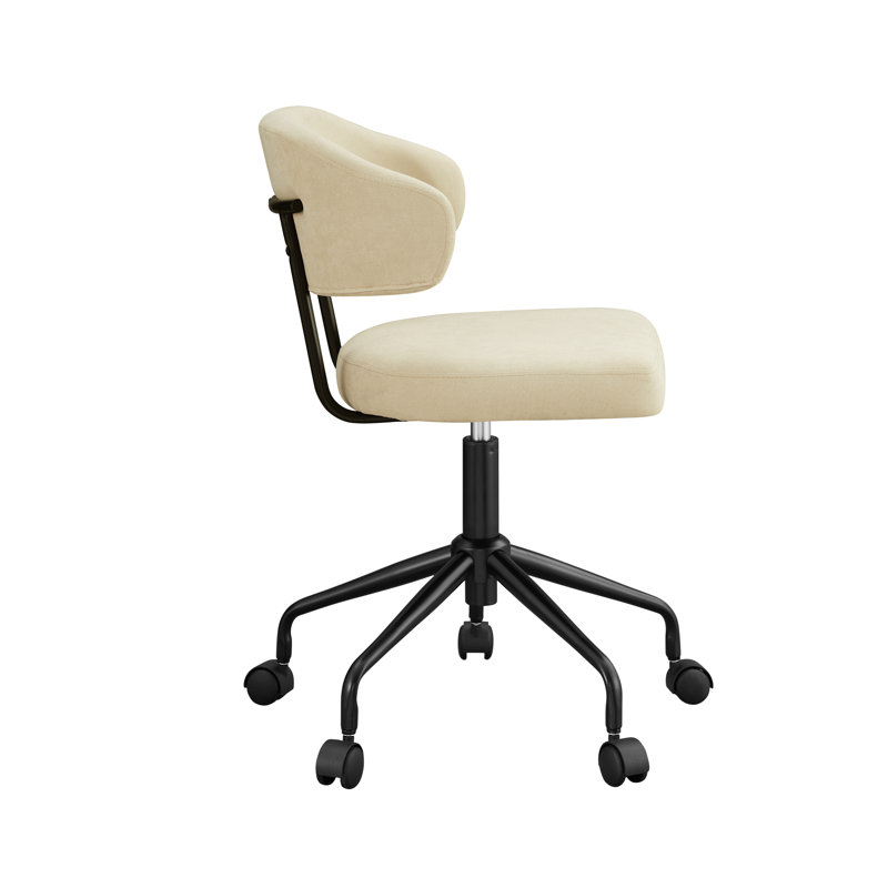 Tessa Swivel Office Chair, Beige
