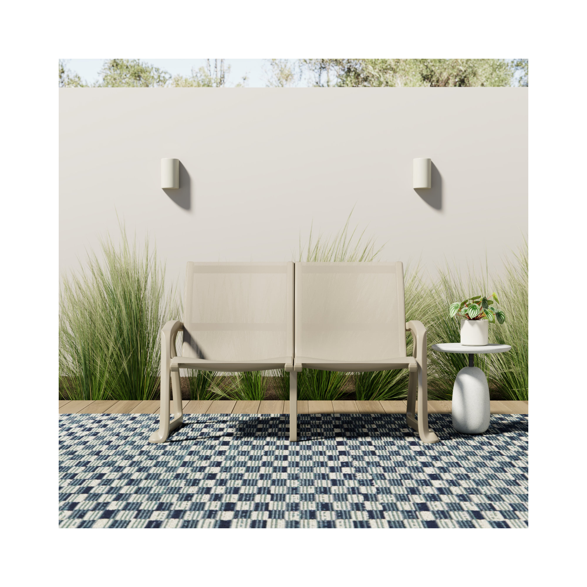 Farrah 53'' Wide Rectangle Loveseat, Taupe