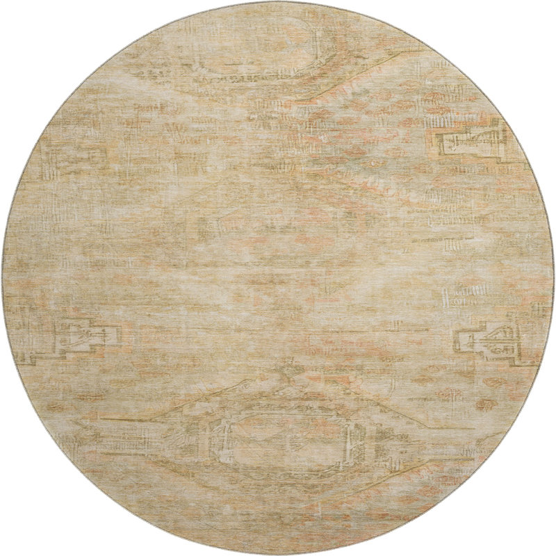 Tapis de qualité supérieure lavable à la machine AMF1631 Global Marasco, Rond 8 pi