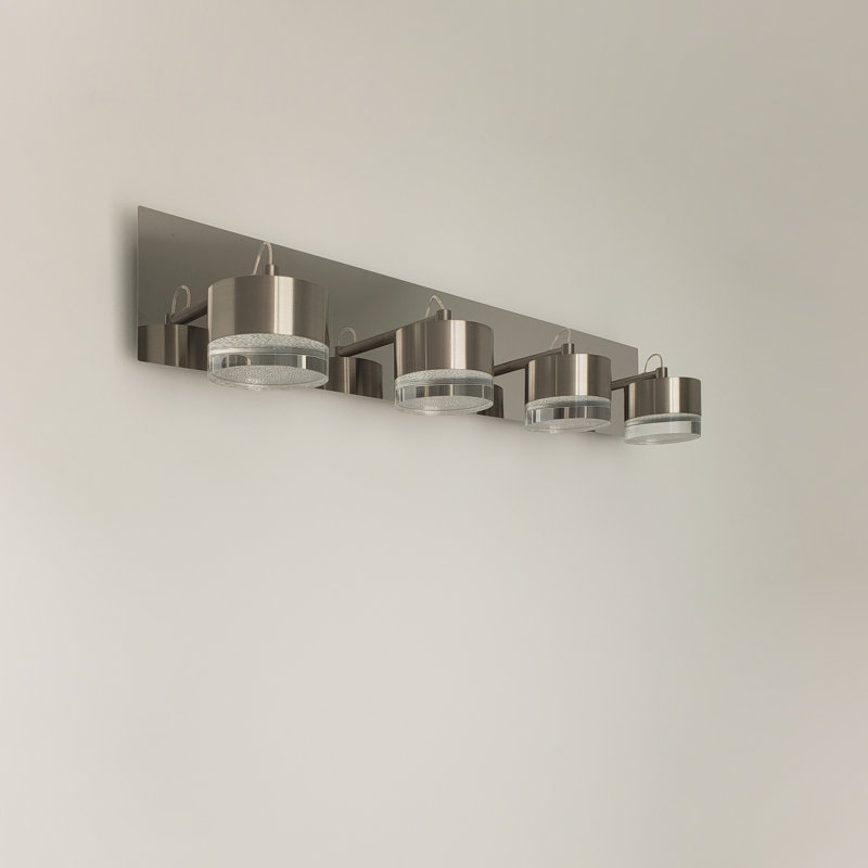 Barnsdall Dimmable LED Vanity Light, Chrome, 4