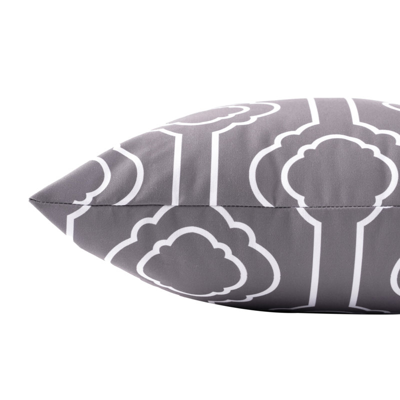 Coussin géométrique, Gris