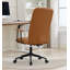 Chaise de bureau pivotante en similicuir avec accoudoirs-2075123046