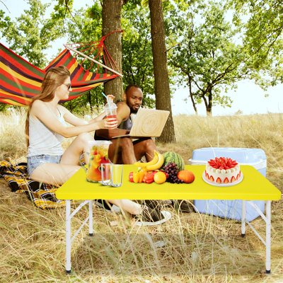 Table d'extérieur, table pliable pour le camping