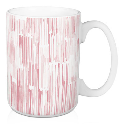 Grande tasse à motif d'aquarelle bleue