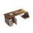 Brown Rectangular Manufactured with 3 drawers desk-108308773-108308769